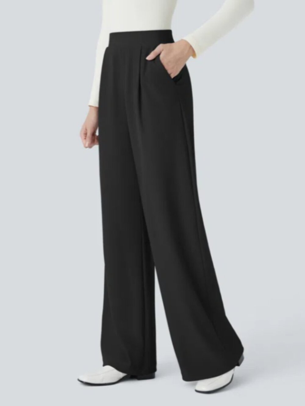 Halara Flex High Waisted Wide Leg MicroWaffle Size Small